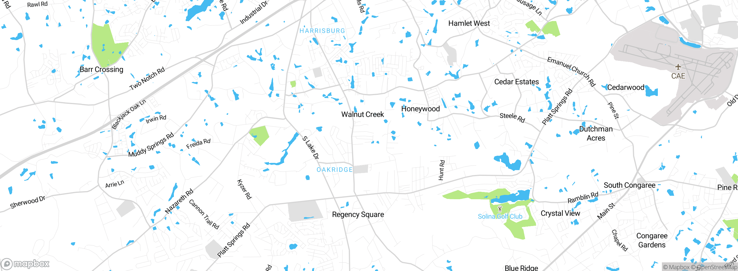 Map showing approximate location
