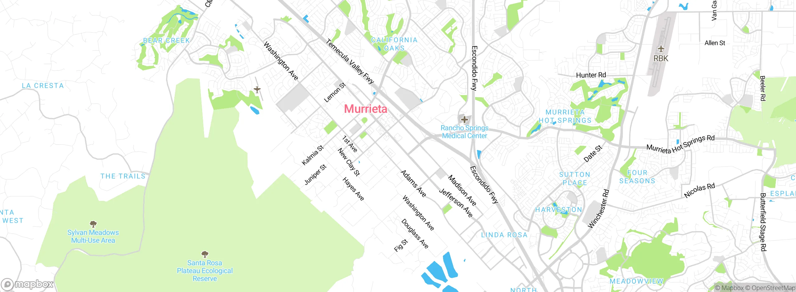 Map showing approximate location