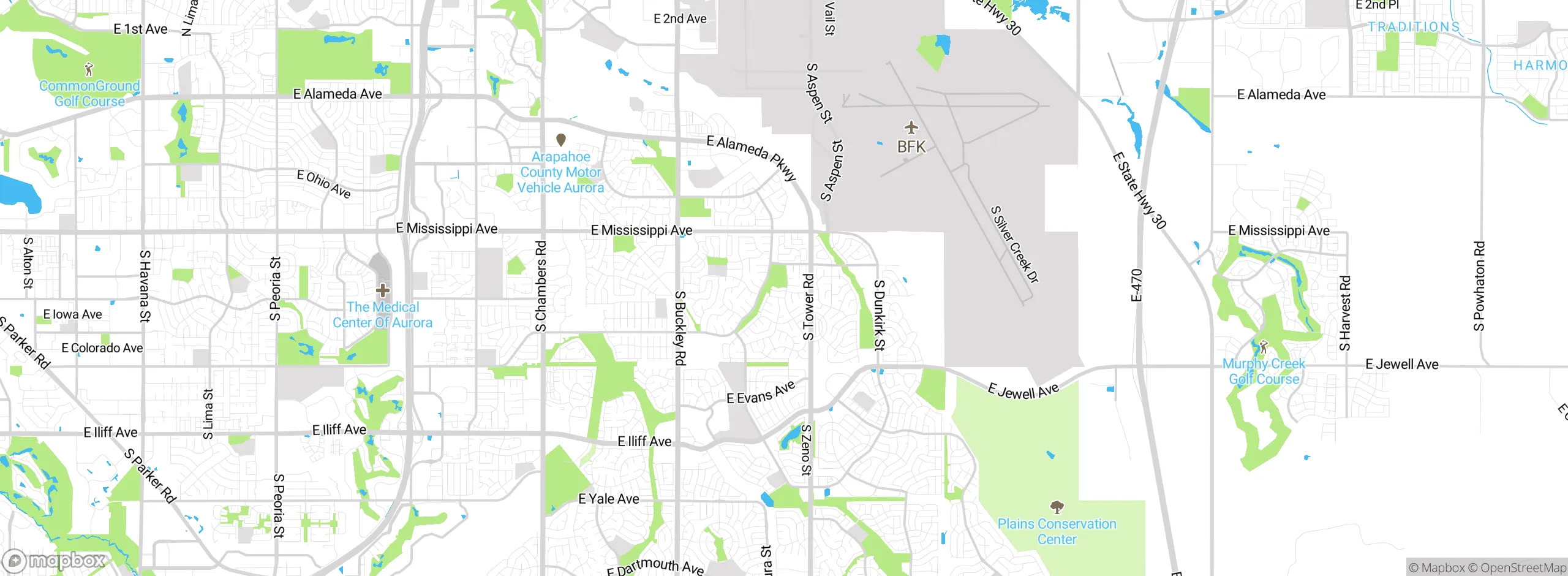 Map showing approximate location