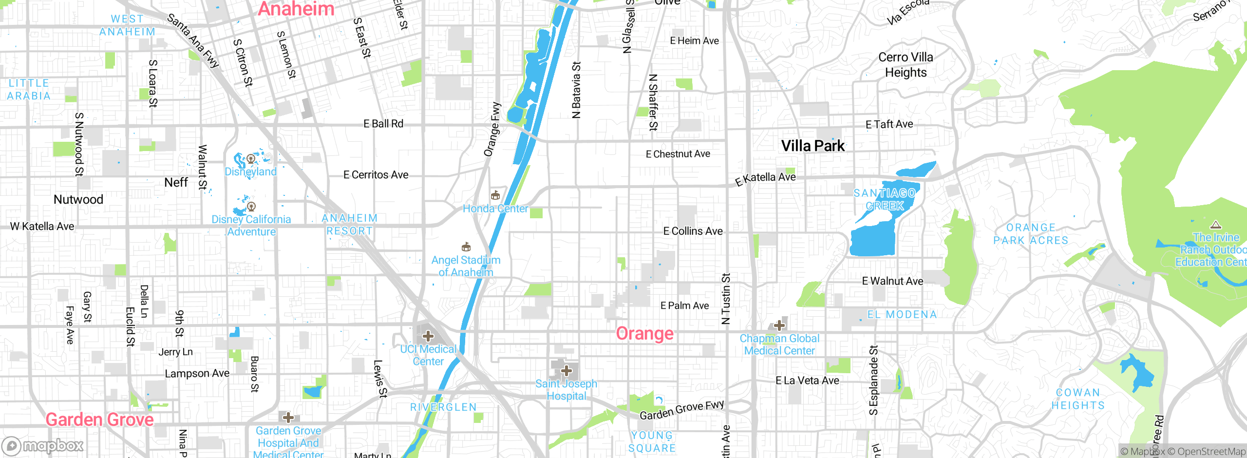 Map showing approximate location