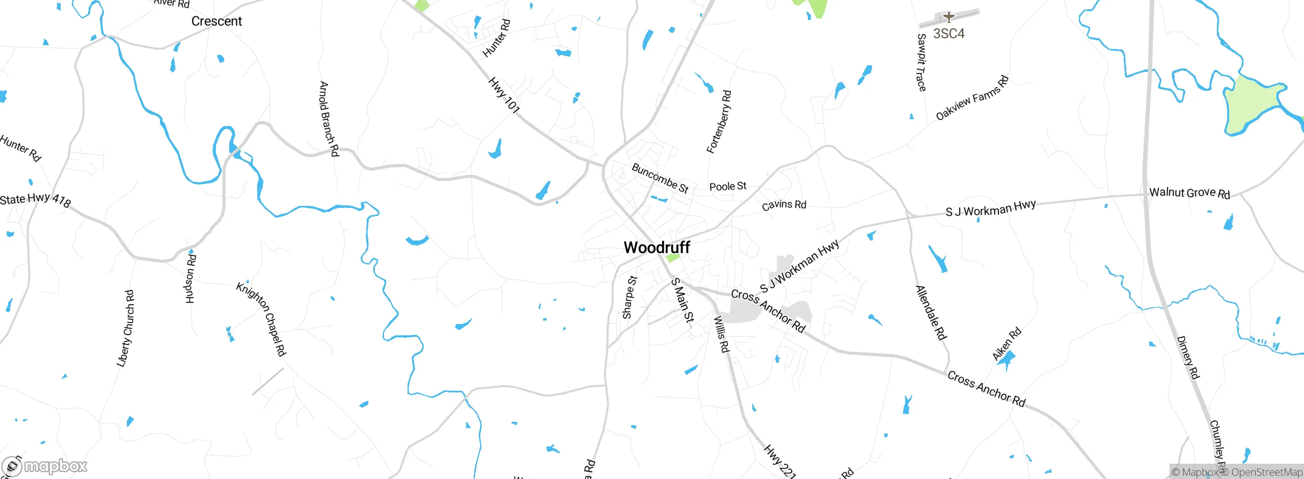 Map showing approximate location