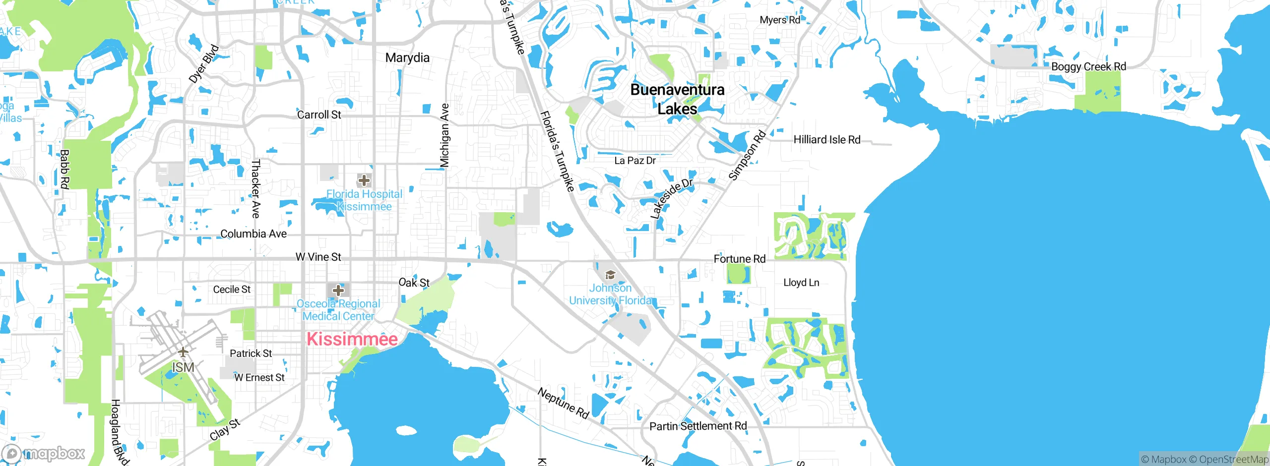 Map showing approximate location