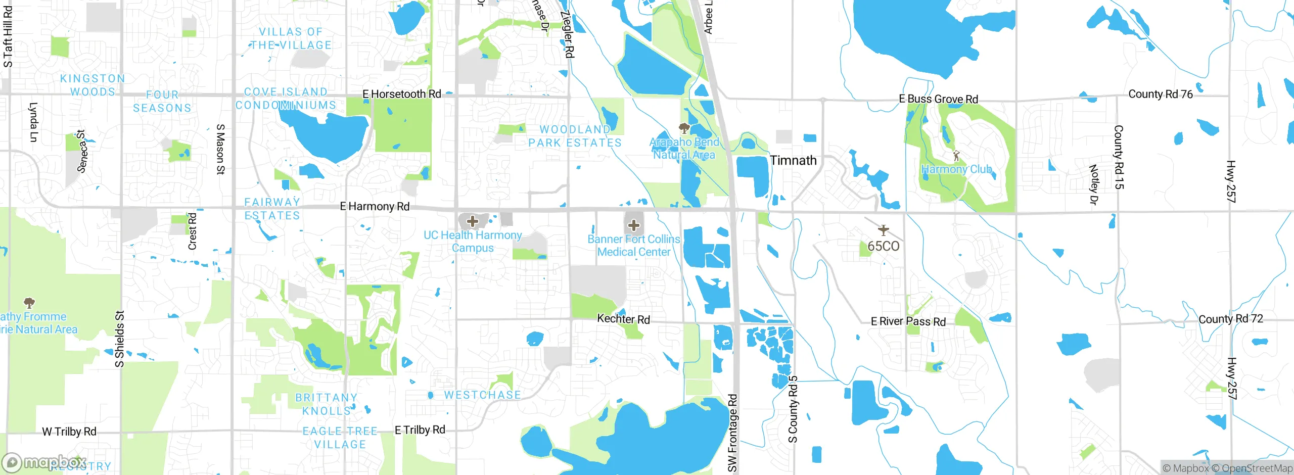 Map showing approximate location
