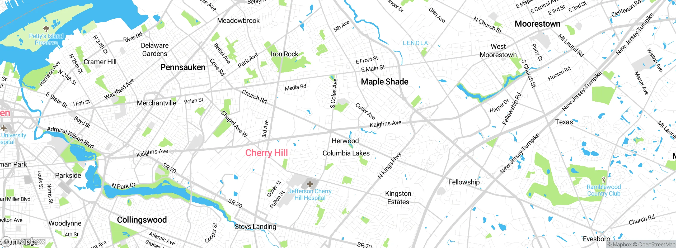Map showing approximate location