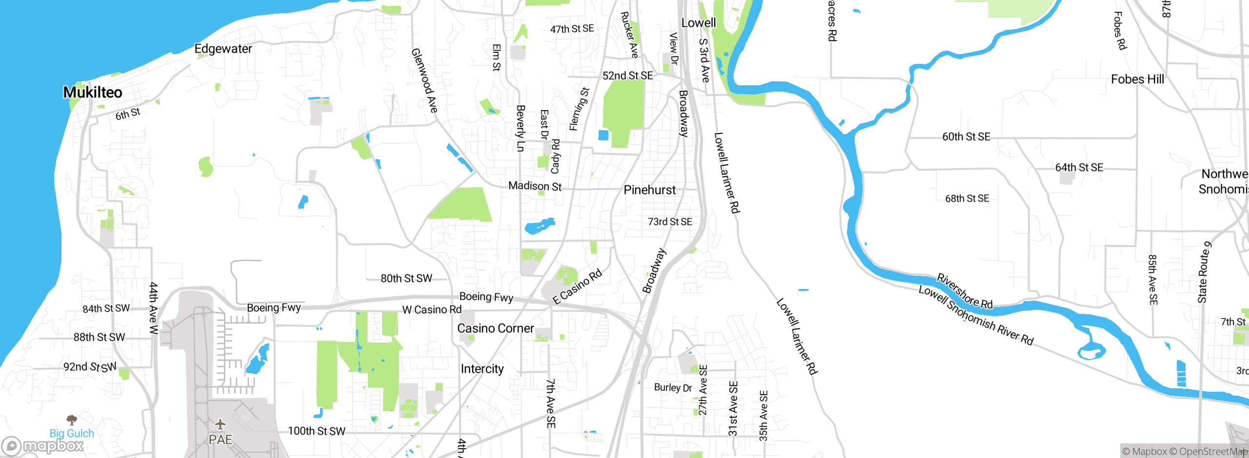 Map showing approximate location