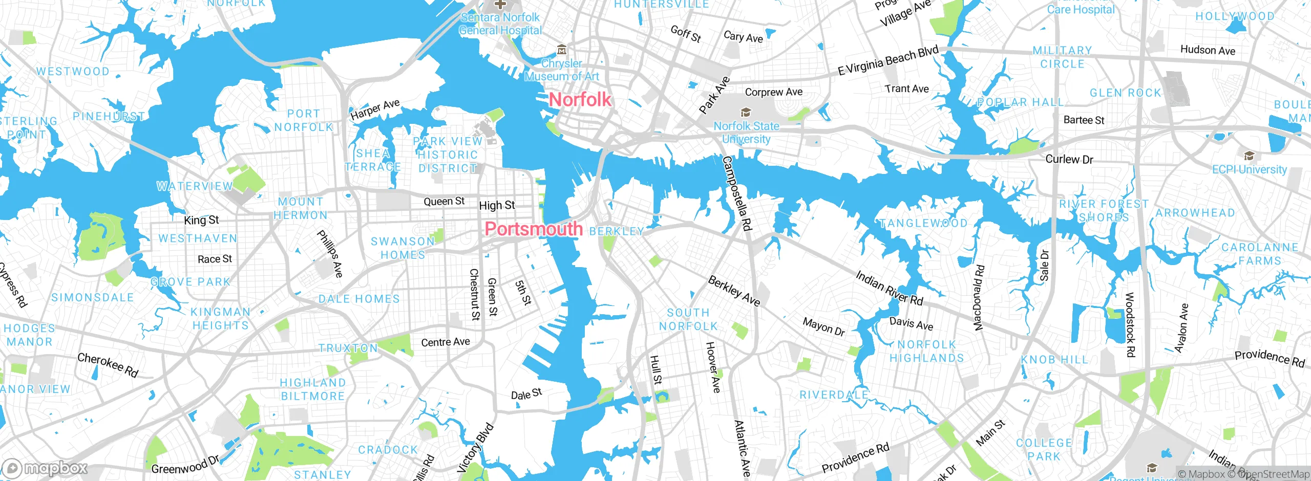 Map showing approximate location