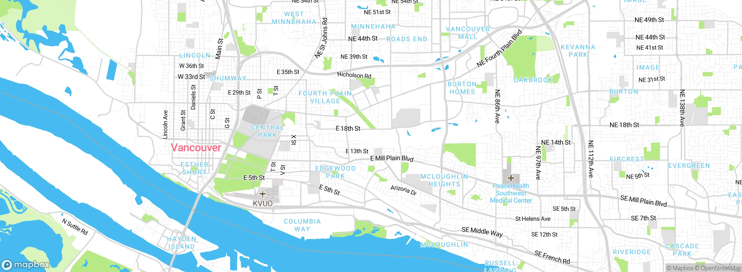 Map showing approximate location