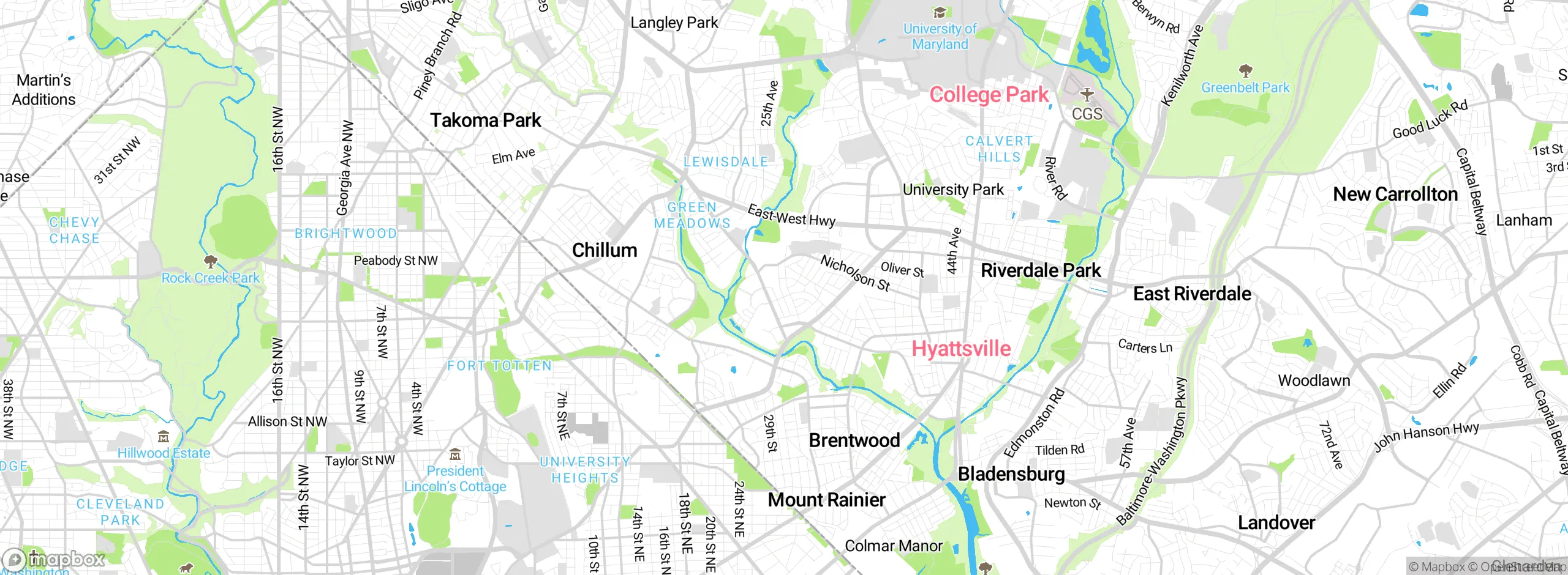 Map showing approximate location