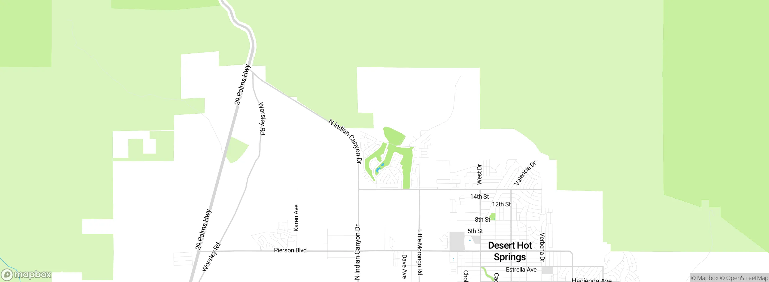 Map showing approximate location