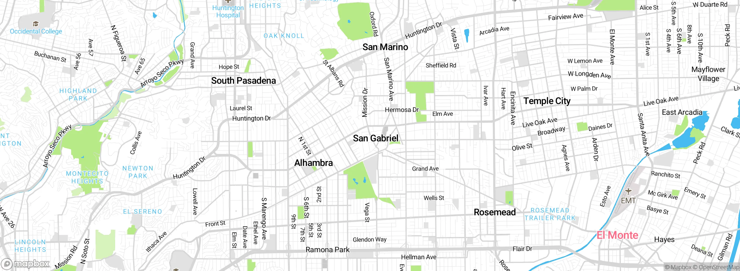 Map showing approximate location