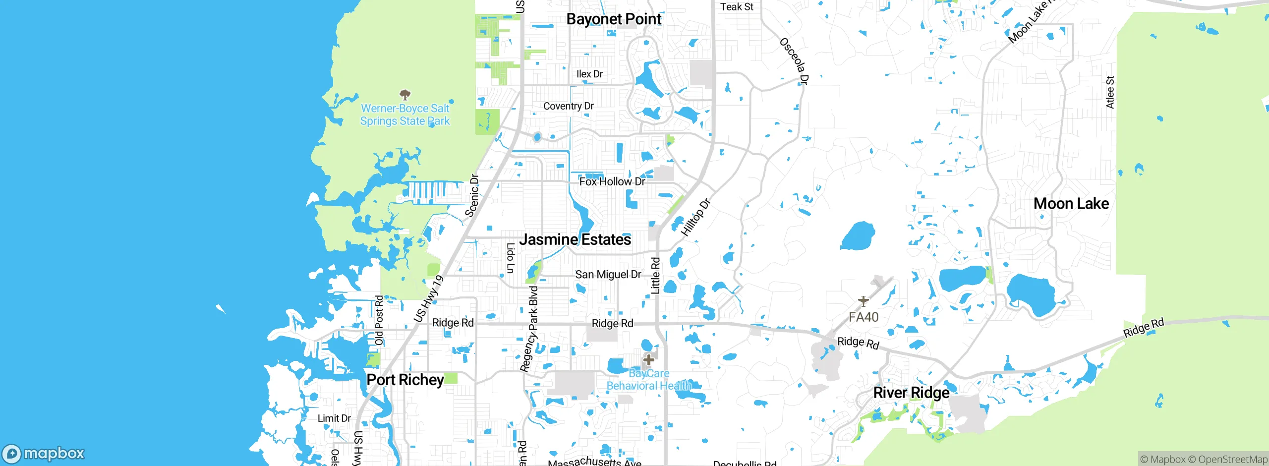 Map showing approximate location