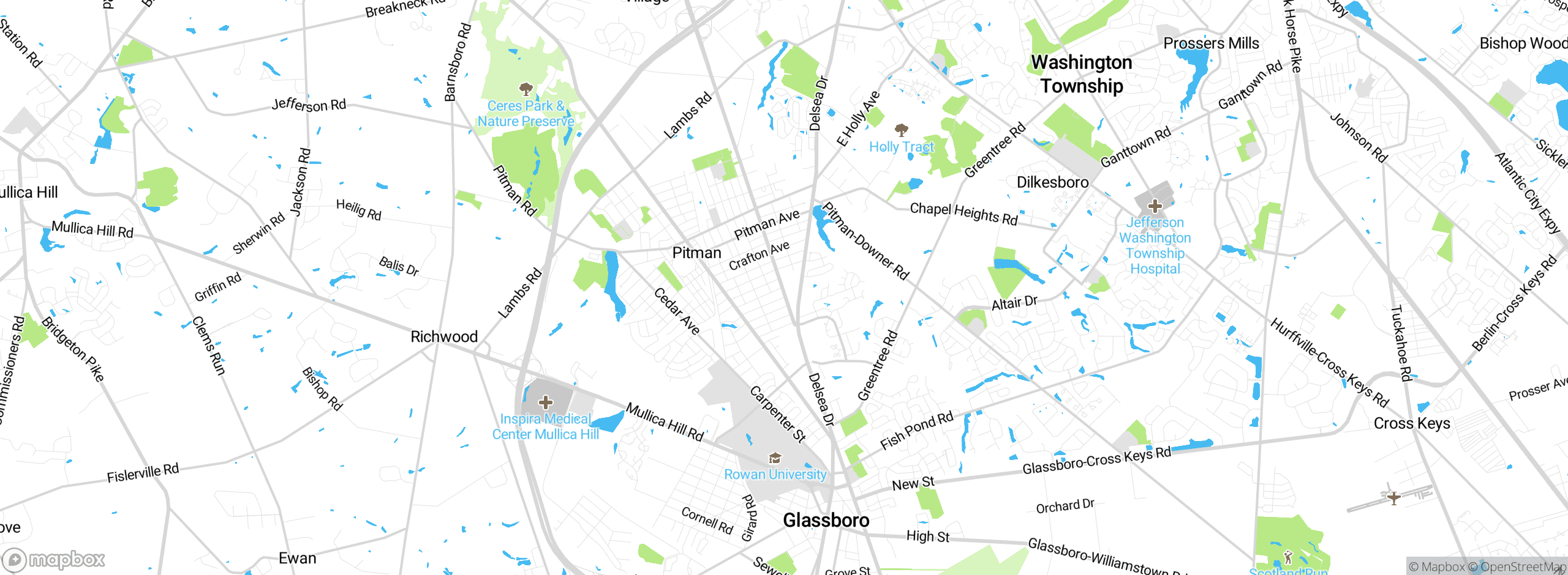 Map showing approximate location