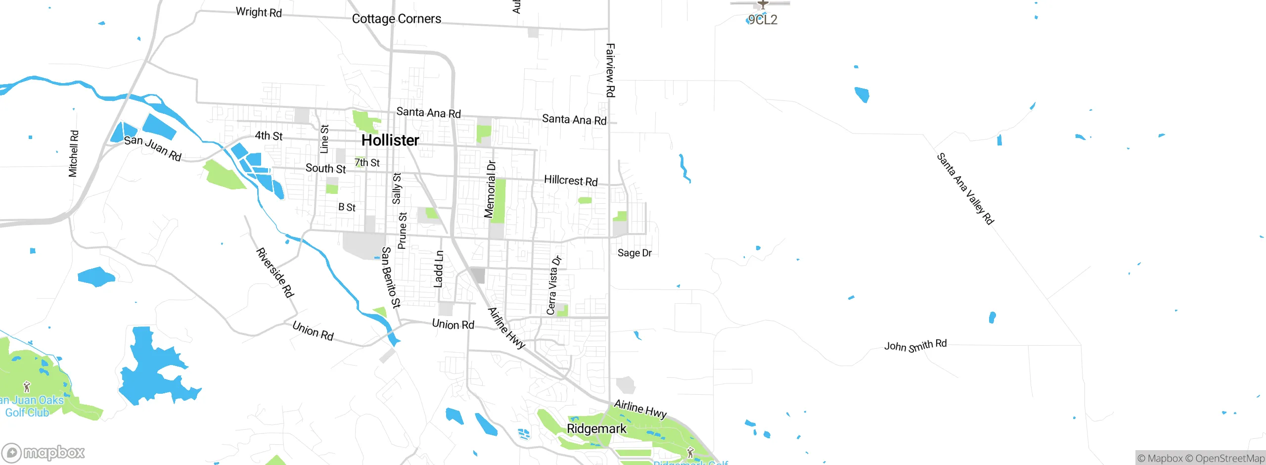 Map showing approximate location