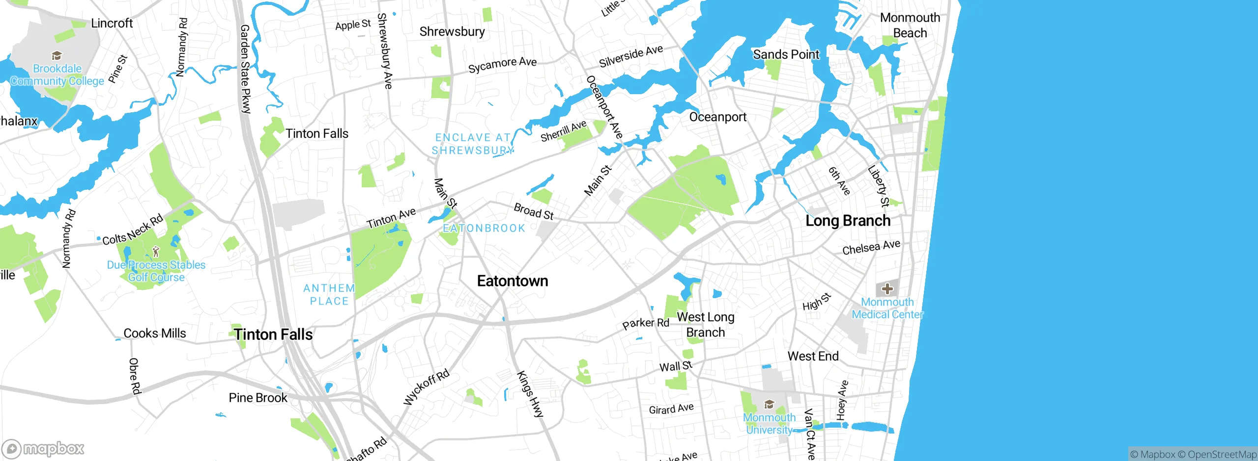 Map showing approximate location