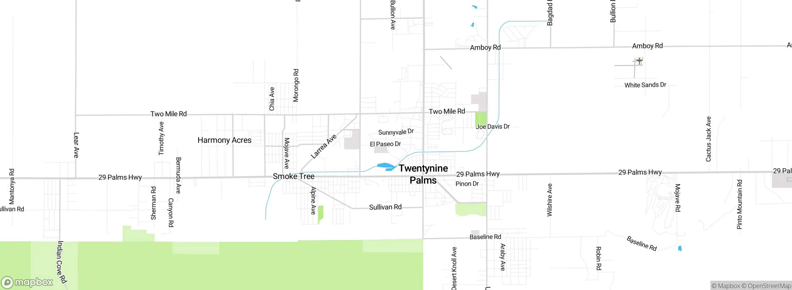 Map showing approximate location