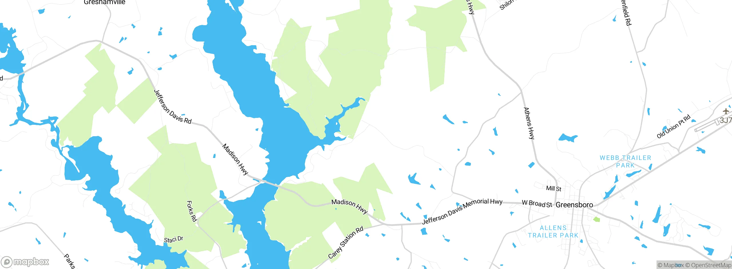 Map showing approximate location