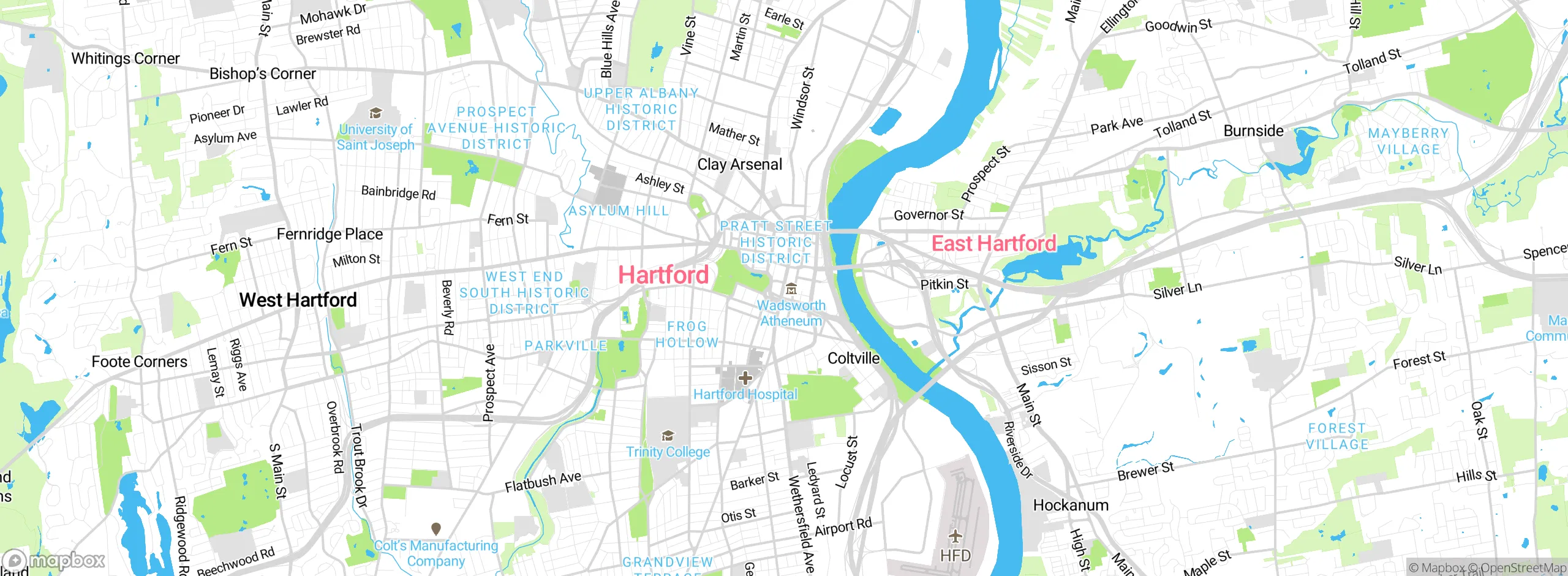 Map showing approximate location
