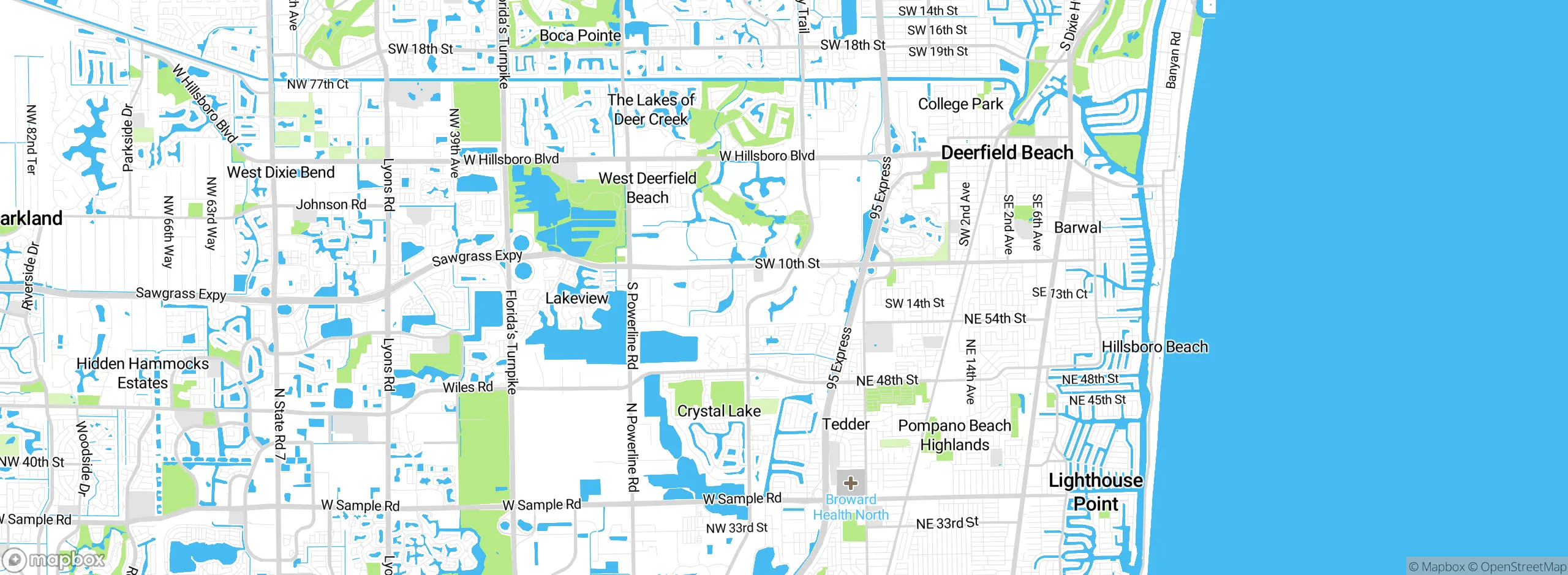 Map showing approximate location