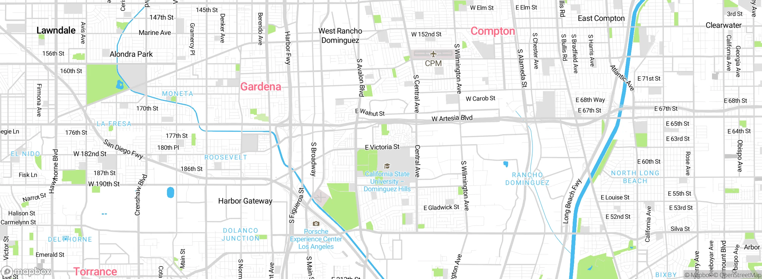 Map showing approximate location