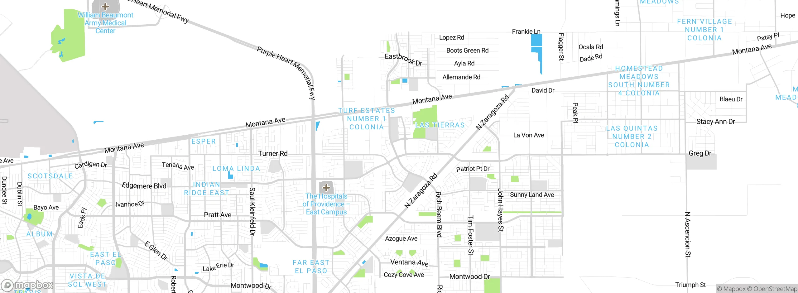 Map showing approximate location