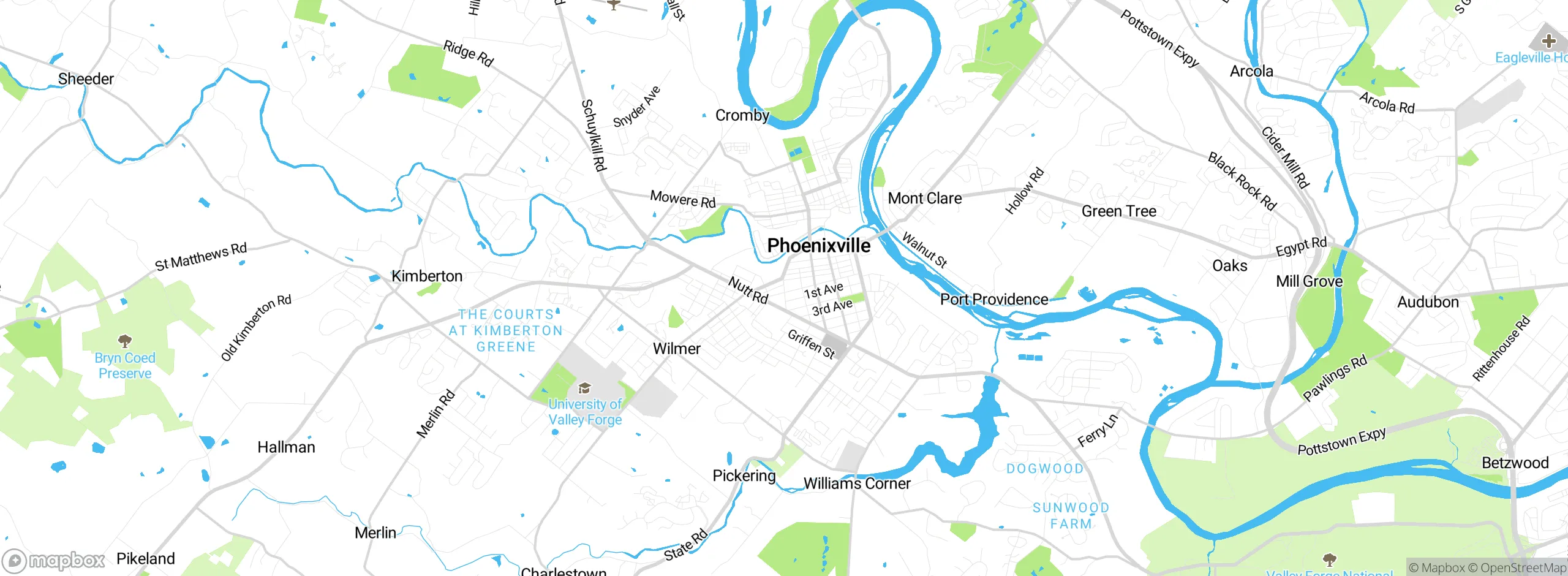 Map showing approximate location
