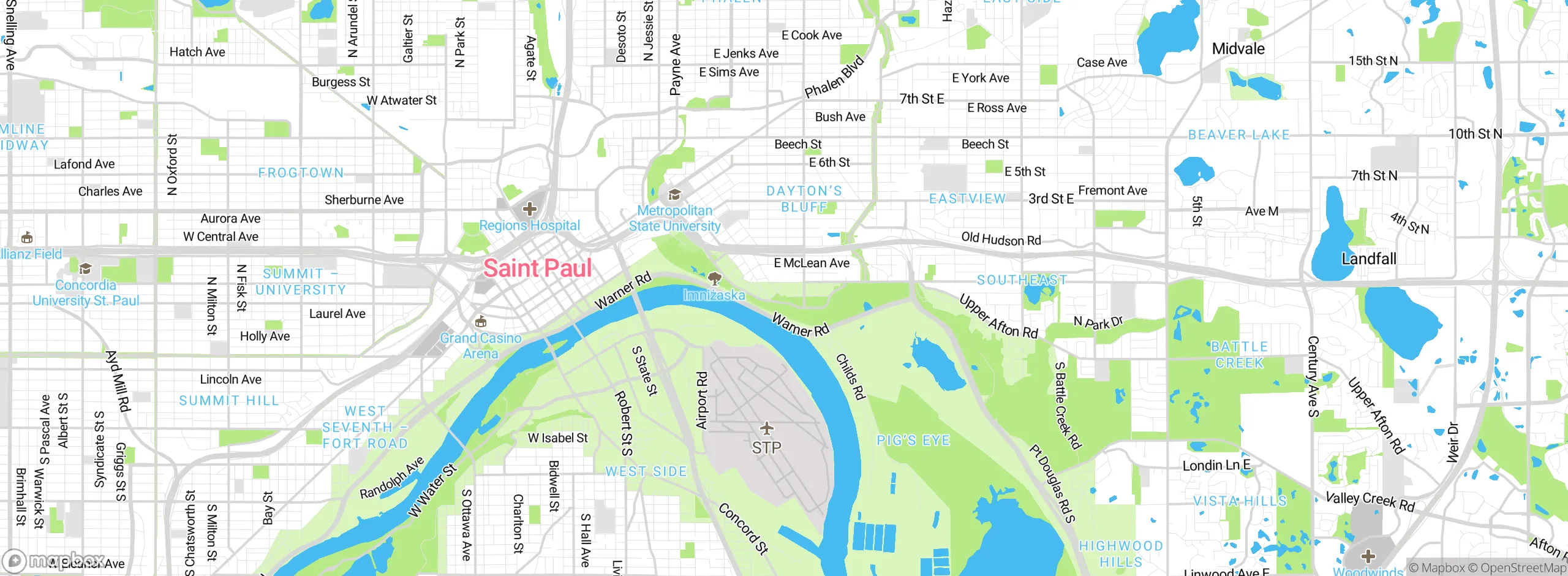 Map showing approximate location