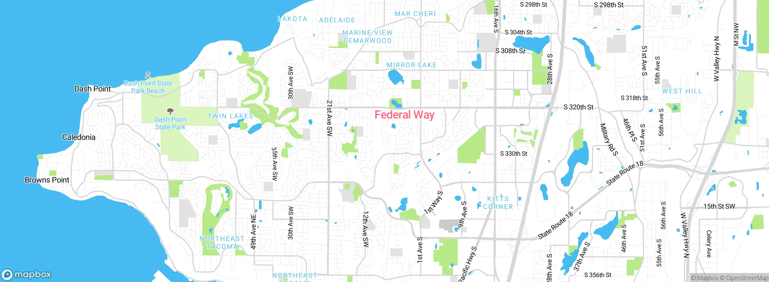 Map showing approximate location