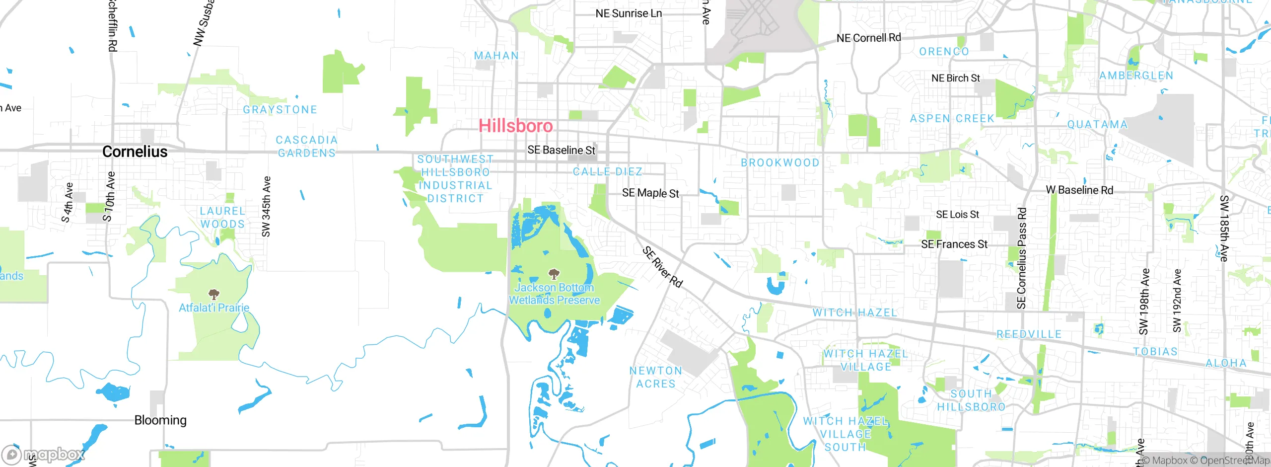 Map showing approximate location
