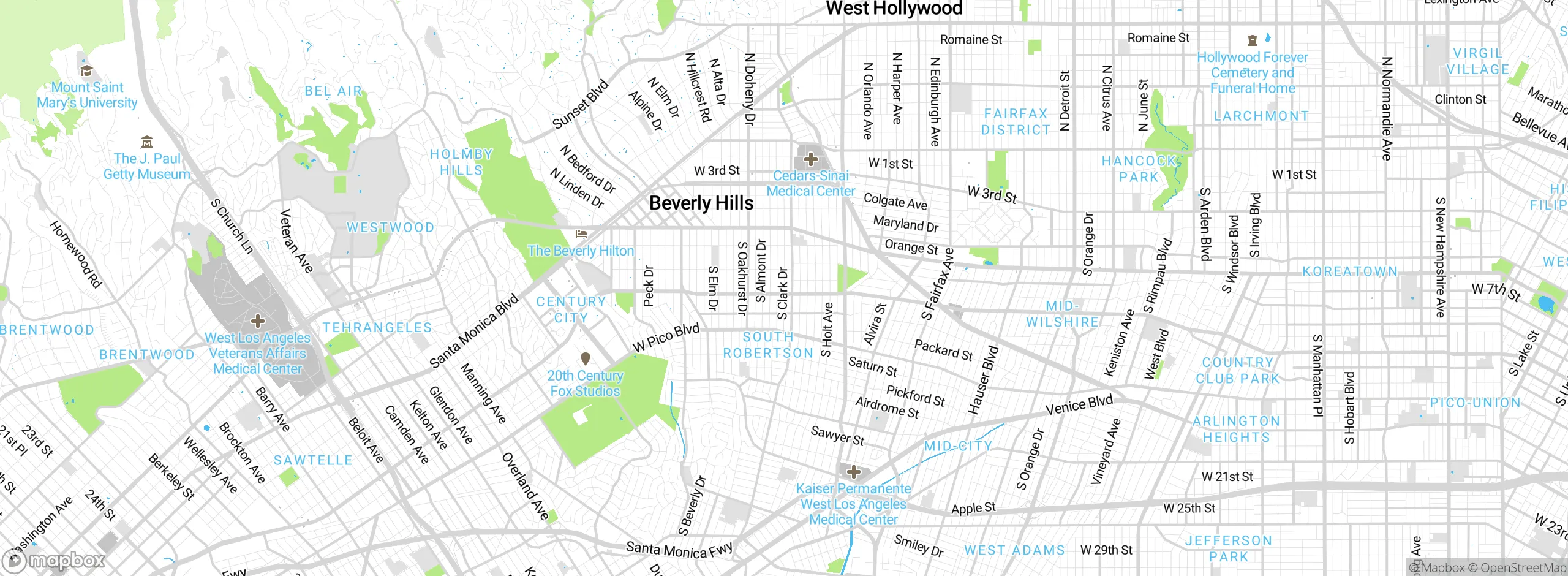 Map showing approximate location
