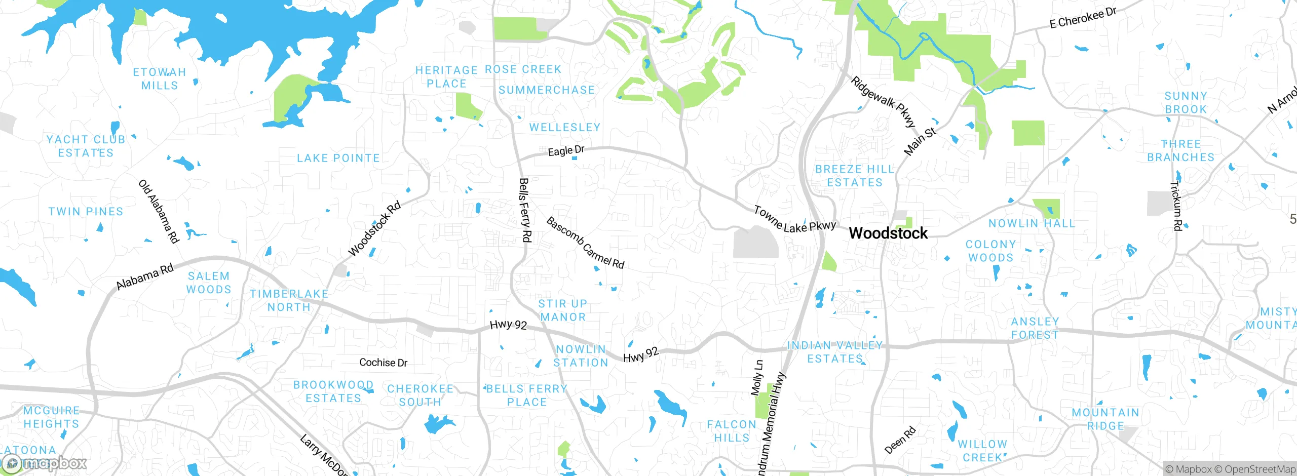 Map showing approximate location