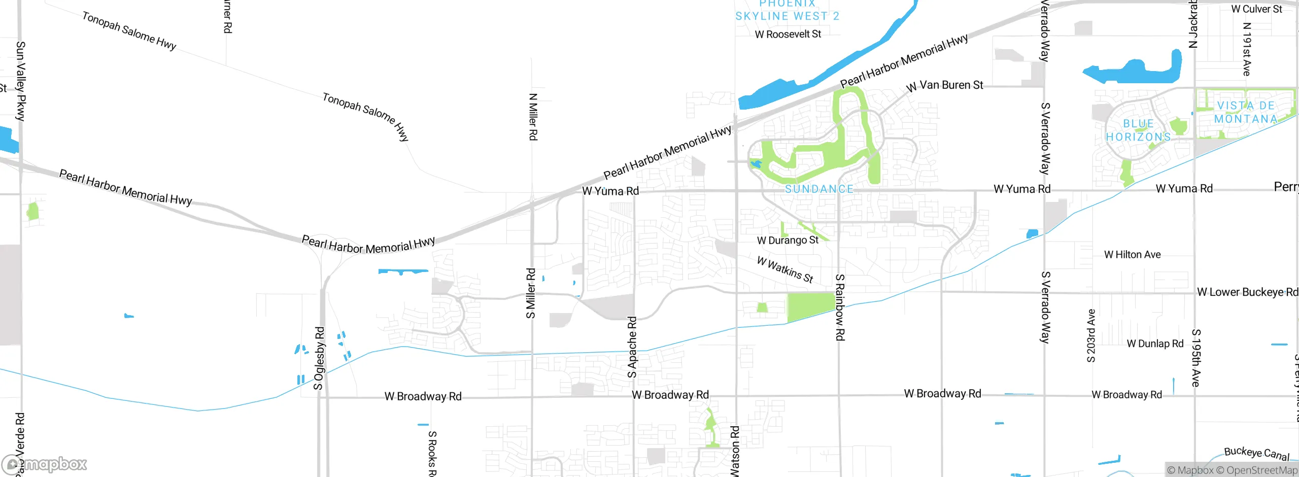 Map showing approximate location