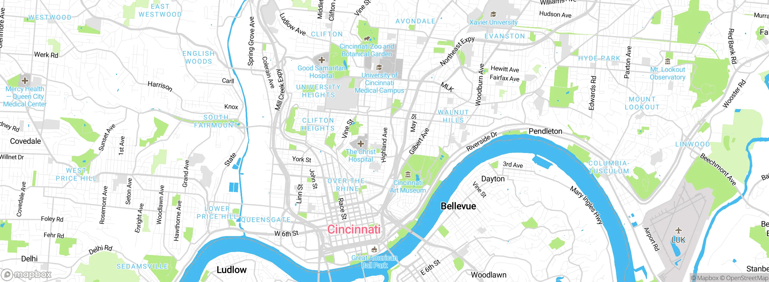 Map showing approximate location