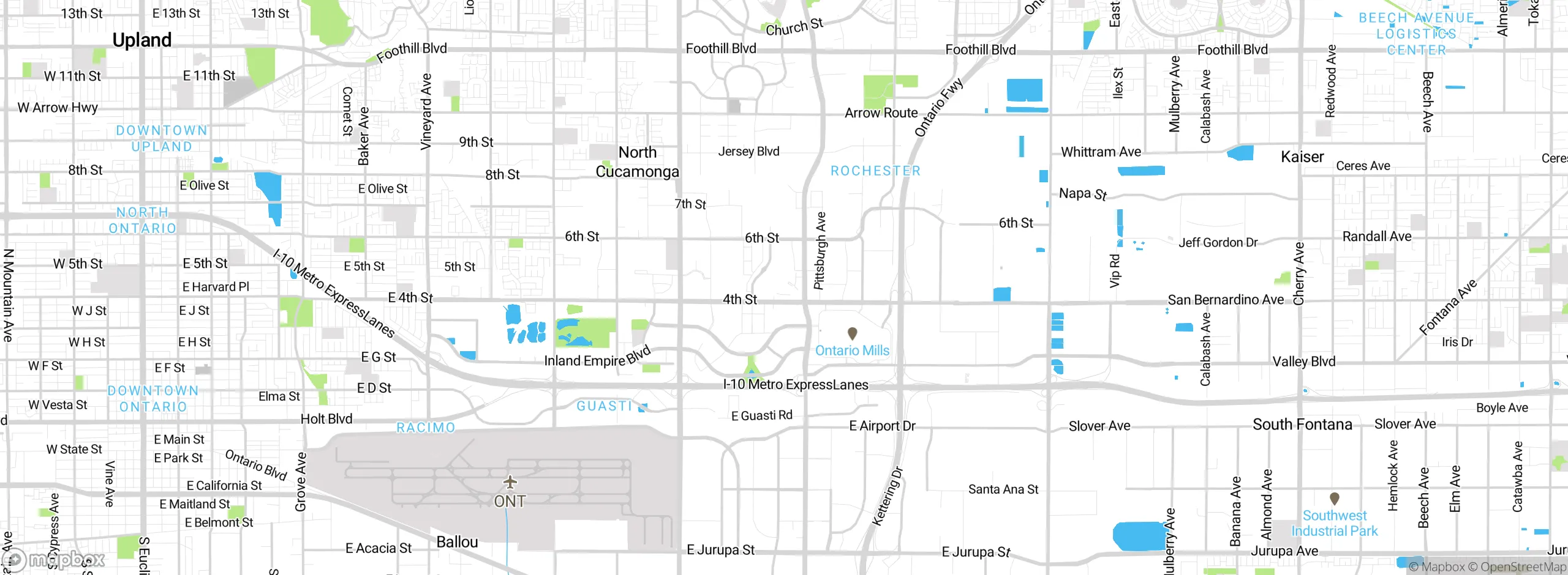 Map showing approximate location