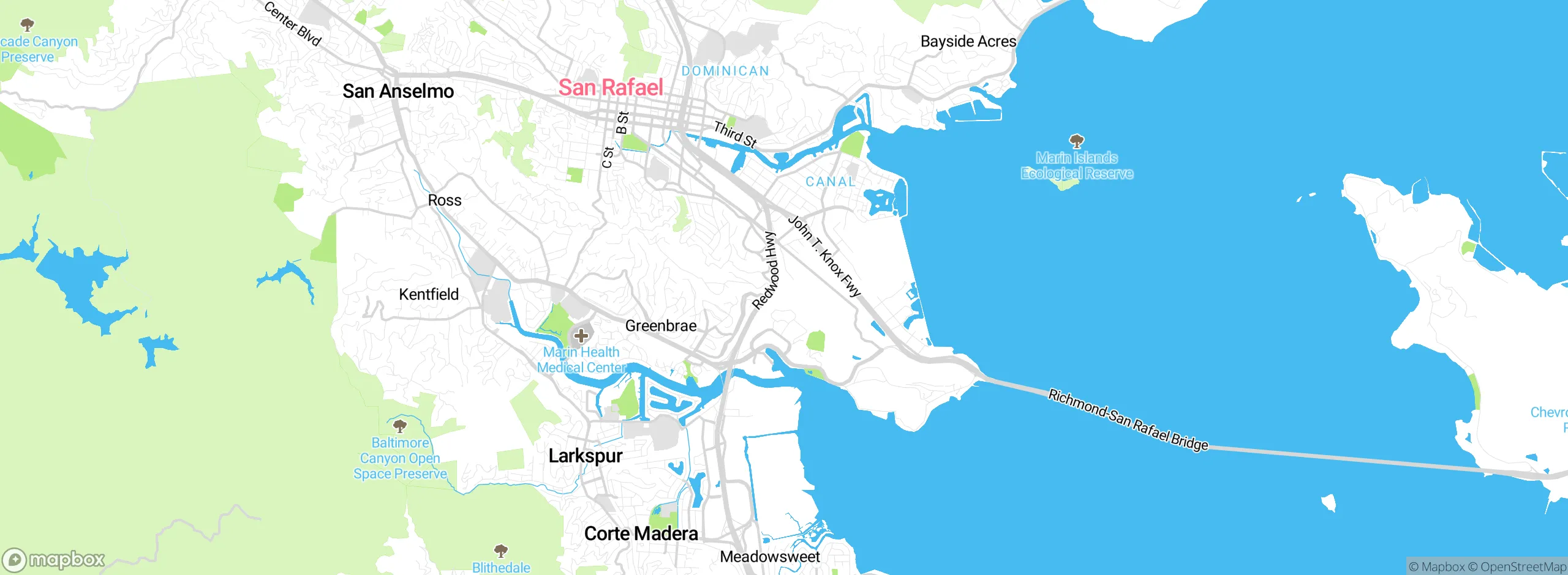 Map showing approximate location