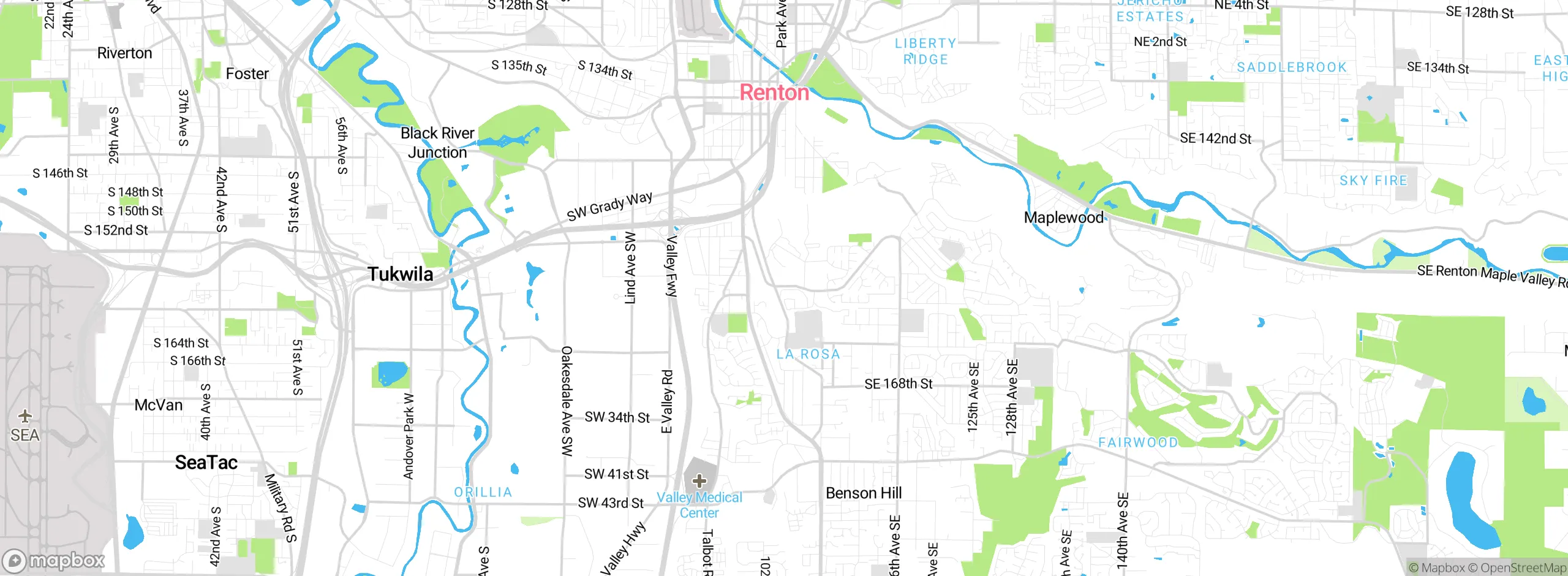 Map showing approximate location