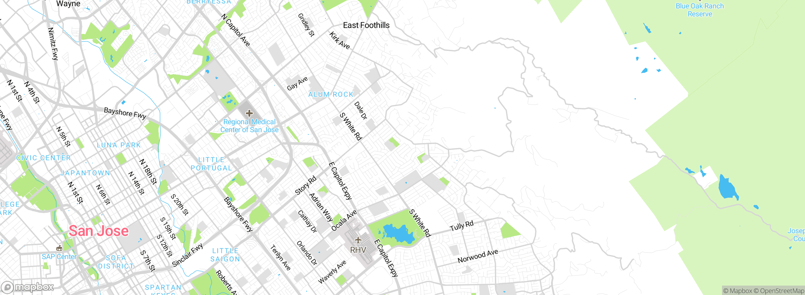 Map showing approximate location