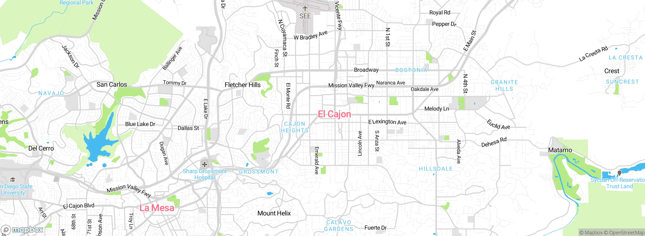 Map showing approximate location