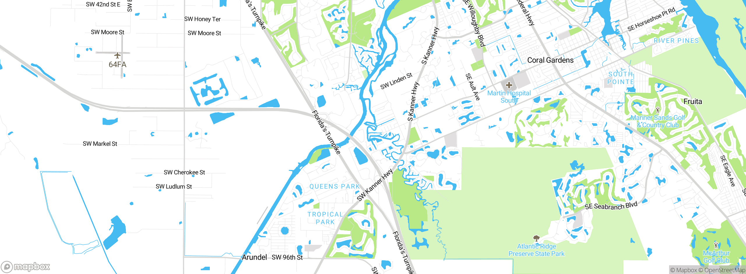 Map showing approximate location
