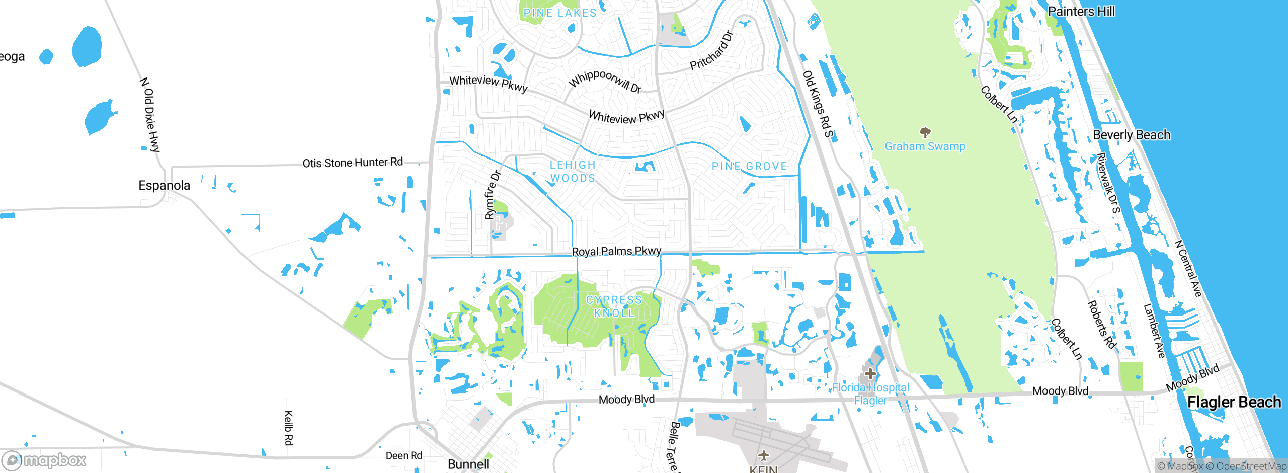 Map showing approximate location