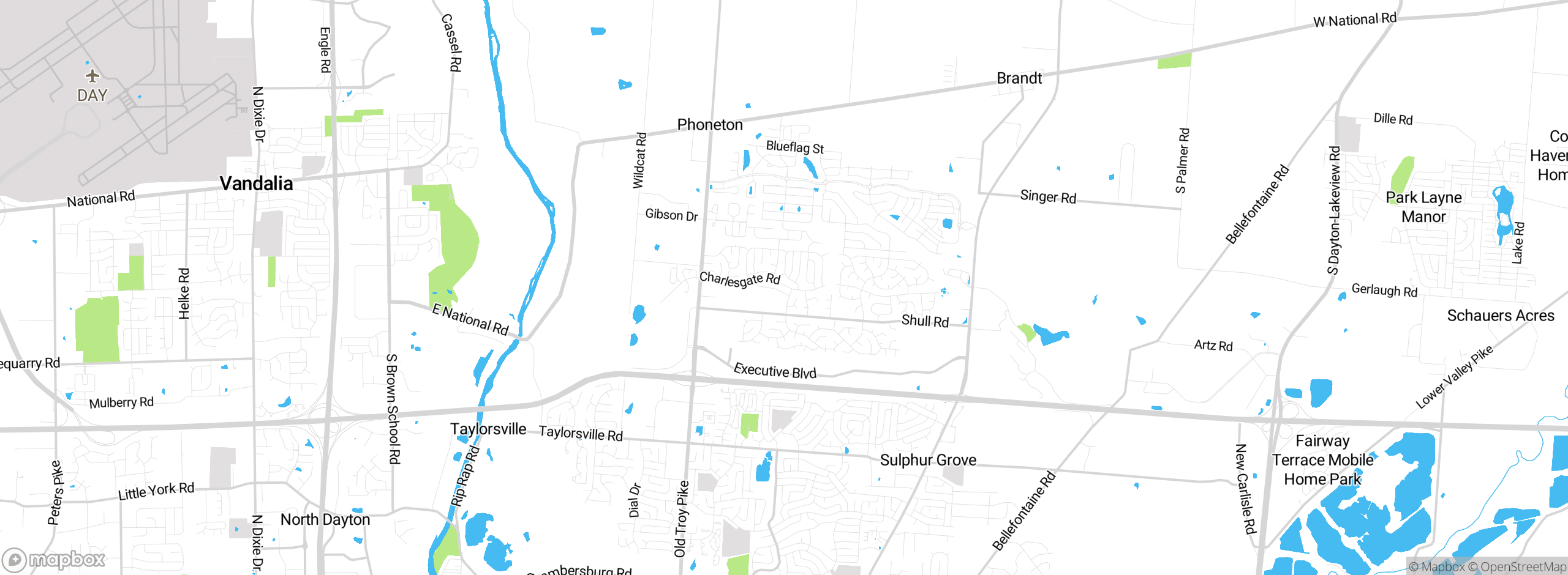 Map showing approximate location