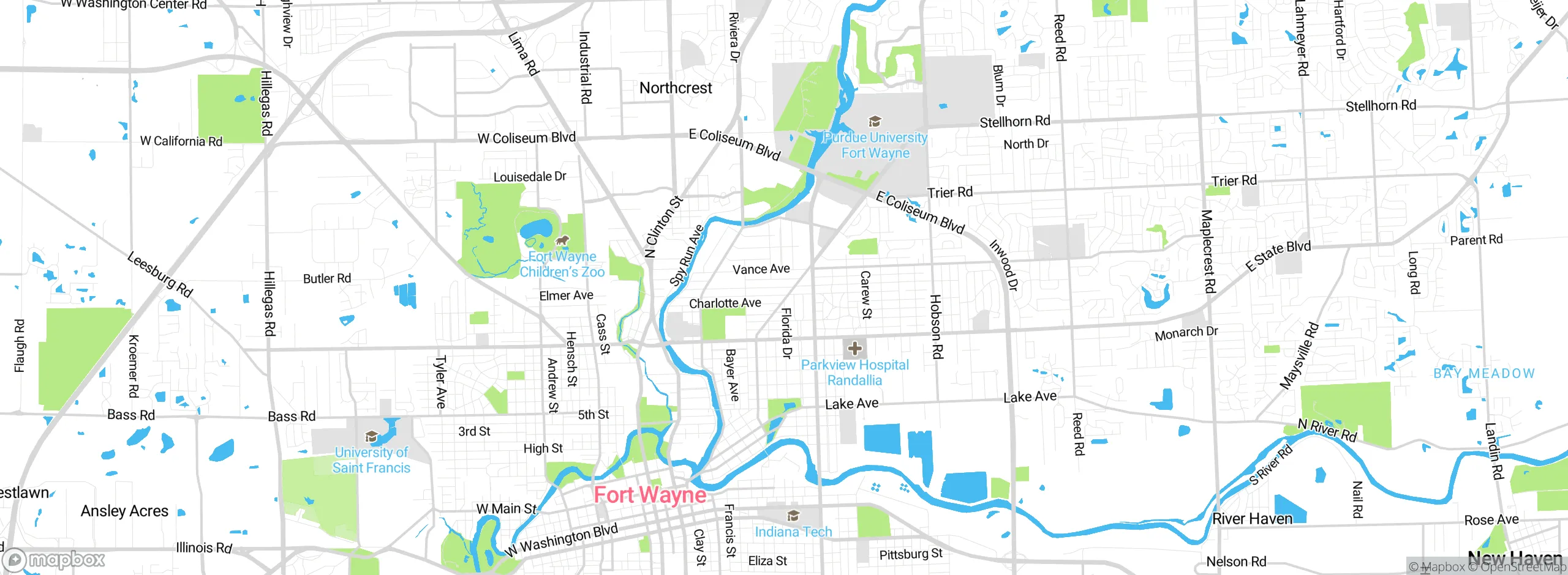 Map showing approximate location