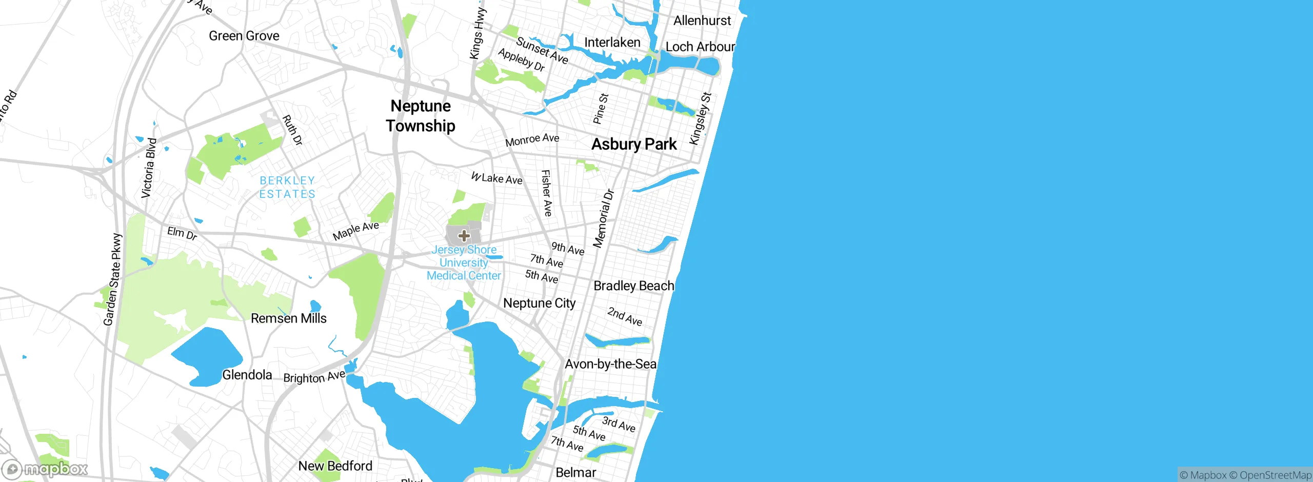 Map showing approximate location