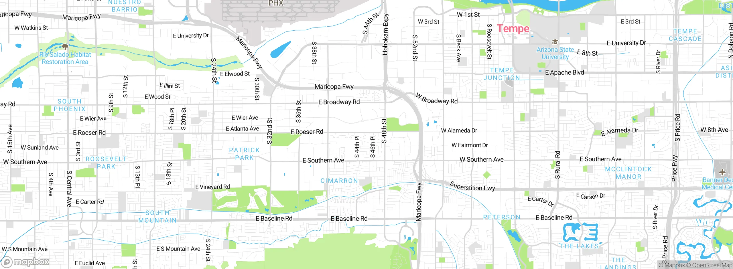 Map showing approximate location