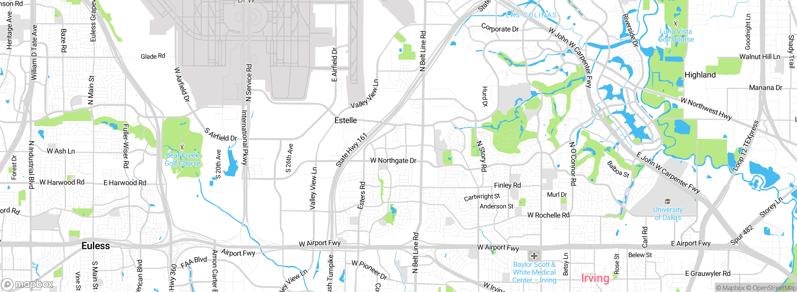 Map showing approximate location