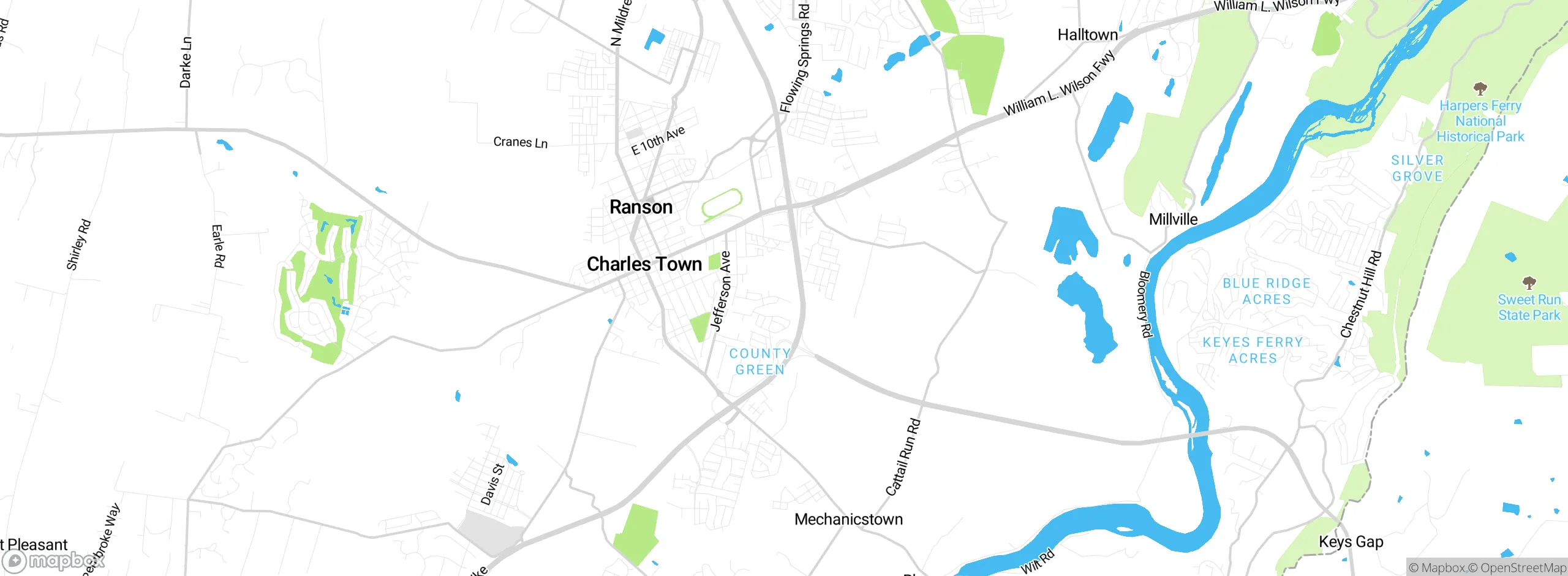 Map showing approximate location