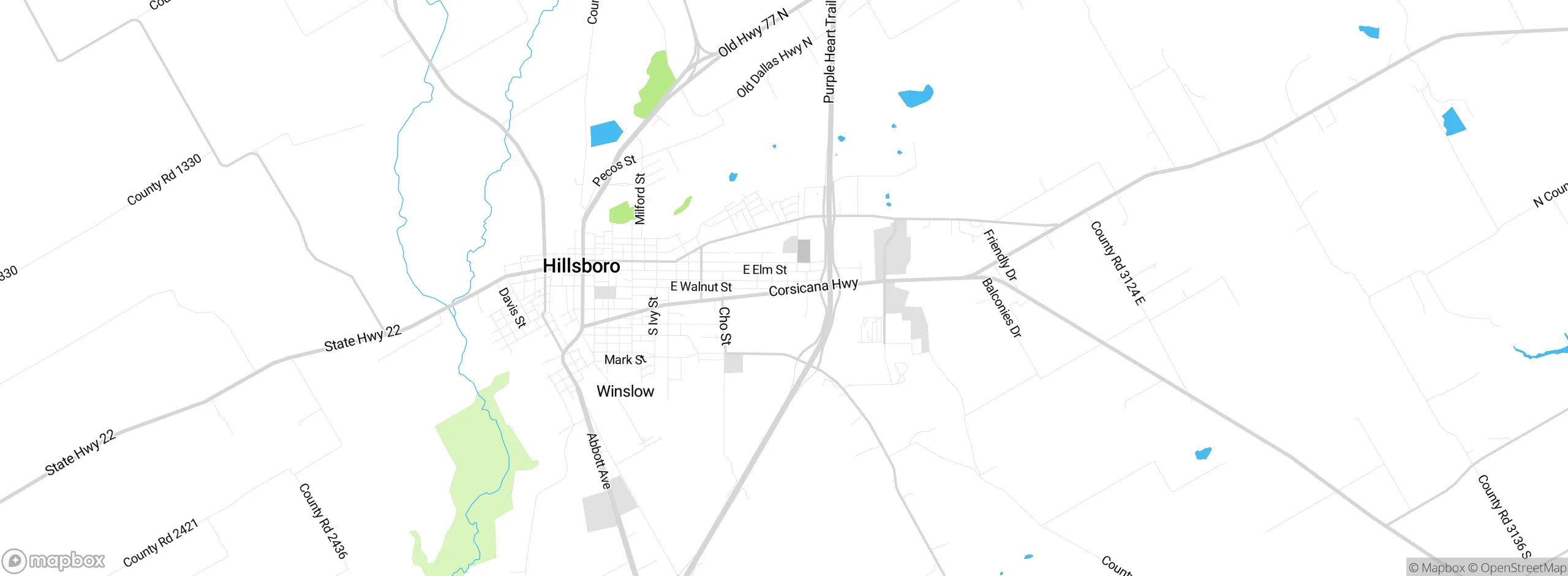 Map showing approximate location