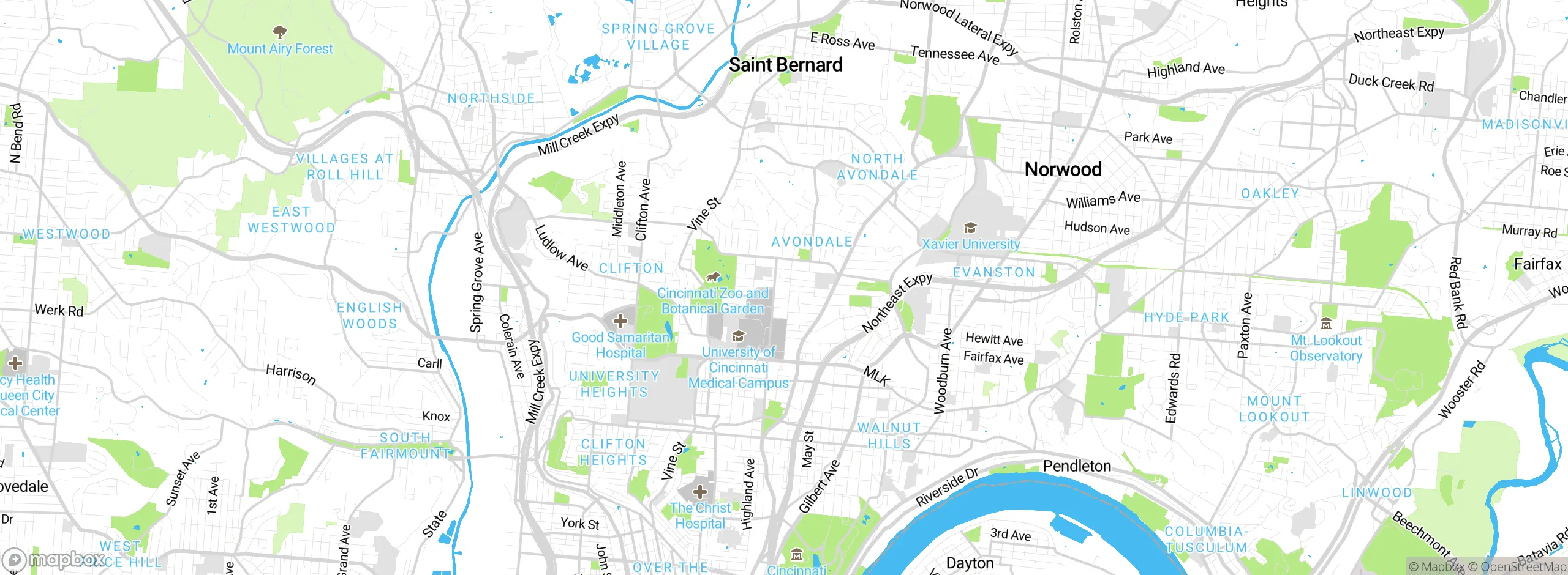 Map showing approximate location