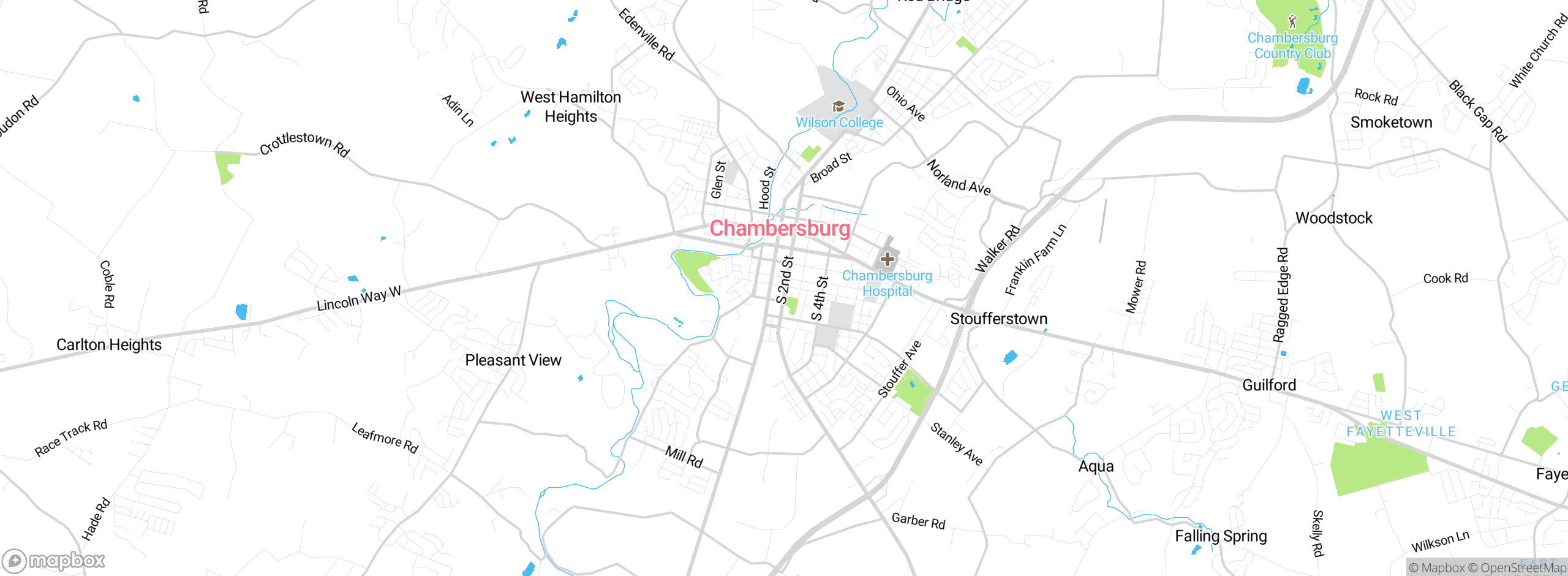 Map showing approximate location