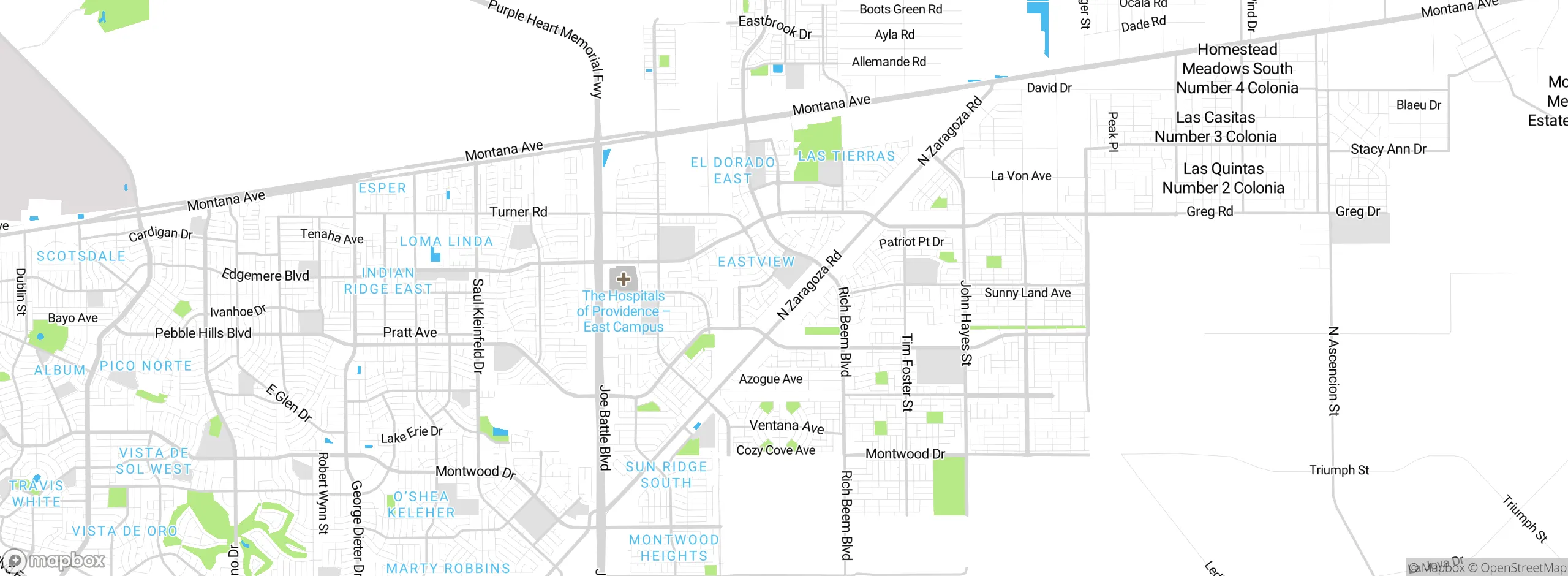 Map showing approximate location