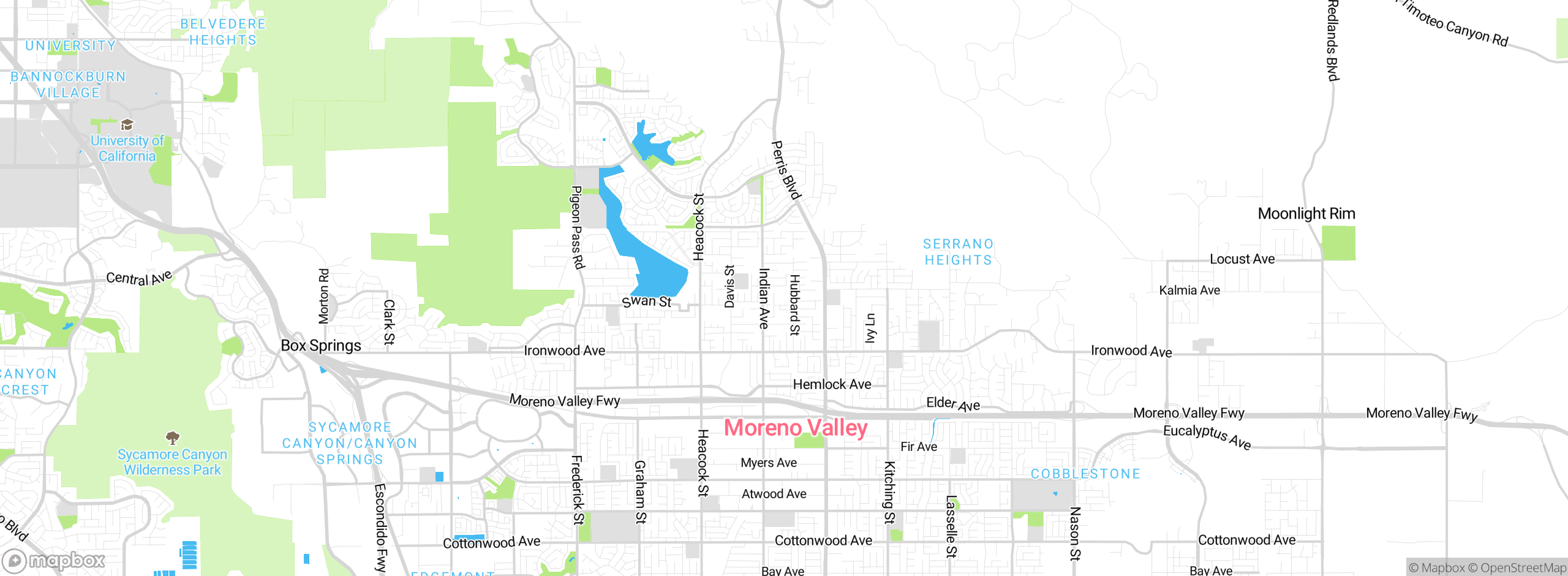 Map showing approximate location